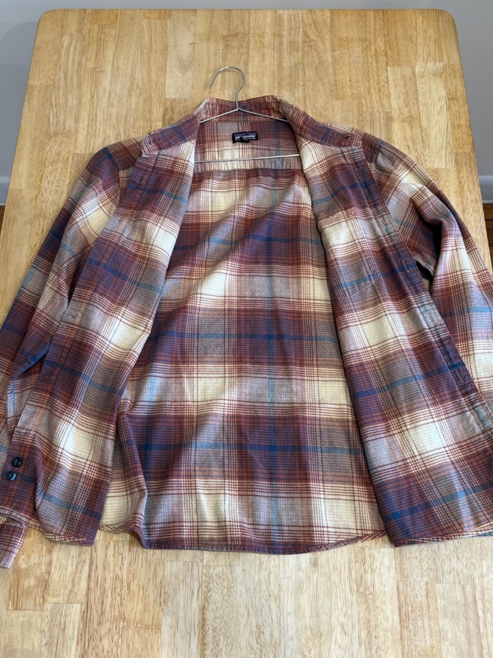 Patagonia Fjord Men’s Brown Plaid Flannel Shirt Long Sleeve Medium - Picture 8 of 8